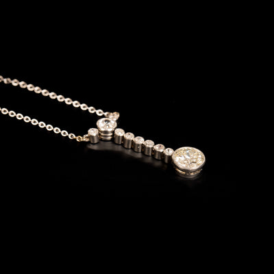 Antique necklace with diamond - #2