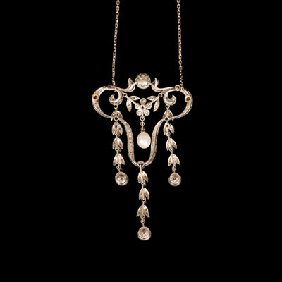 Belle Epoque pendant in platinum - #2