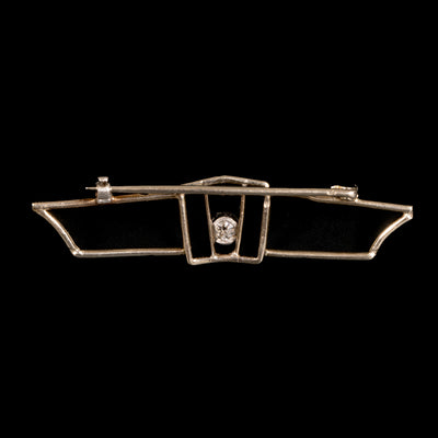 Antieke platina dubbelbroche - #6