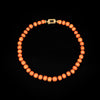 Necklace with coral and gold clasp - #1