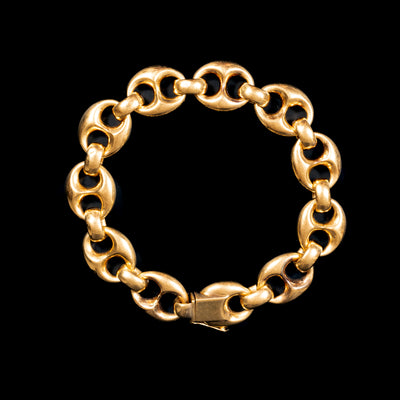 Italian vintage gold bracelet - #1