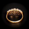 Antieke ring in goud, platina en diamant