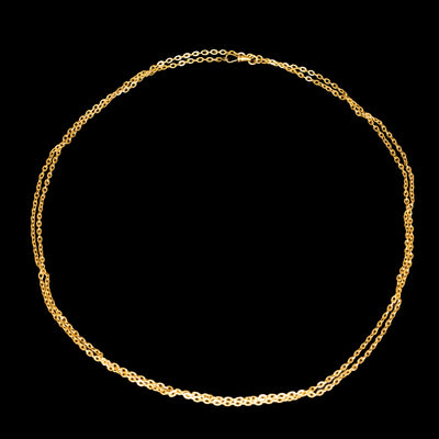 Antique necklace in green gold - #3