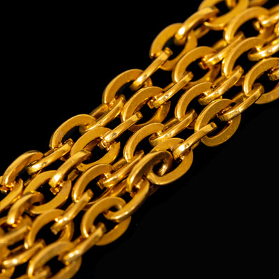 Antique necklace in green gold - #4