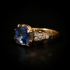 Georgian ring met saffier en diamant