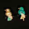 Set Cartier broches, vogeltjes op tak