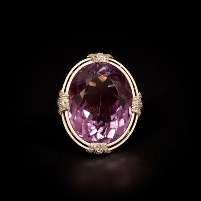 Antieke ring met amethist - #1