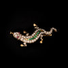 Antique lizard brooch