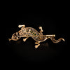 Antique lizard brooch - #5