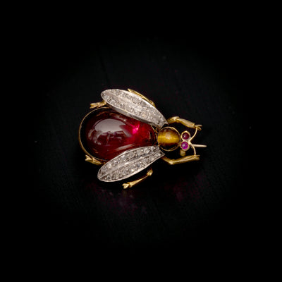 Victorian insect brooch - #1