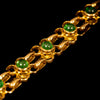 Vintage gold bracelet with demantoid garnets