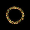 Vintage gold bracelet with demantoid garnets - #4