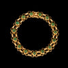 Vintage gold bracelet with demantoid garnets