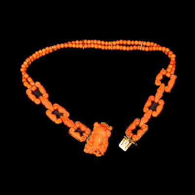 Victoriaans koraal collier - #3