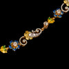 Antique necklace and pendant with opal, diamonds and enamel - #8