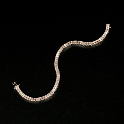 Bracelet with baguette-cut diamonds - #3