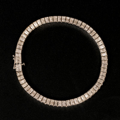 Bracelet with baguette-cut diamonds - #1