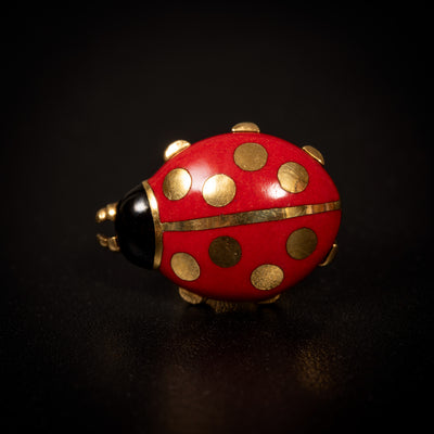 Pin brooch ladybug - #1