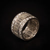 Vintage platina ring met diamant