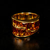 Prachtige vintage ring met citrien