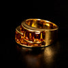 Beautiful vintage ring with citrines - #3