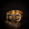 Antieke Engelse gespring met diamant en email