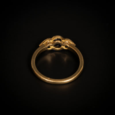 Gouden ring met saffier en diamant - #2