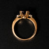 Gouden ring met antieke robijn en diamanten - #4