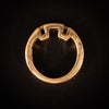 Gold ring with yellow sapphires and diamonds - #3