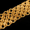 Vintage gouden gevlochten armband