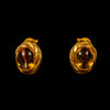 Vintage oorbellen met citrien