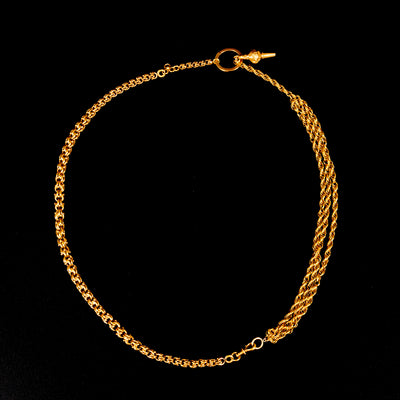 Antique watch chains with key - #3