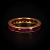 Vintage gold eternity ring with rubies - #2
