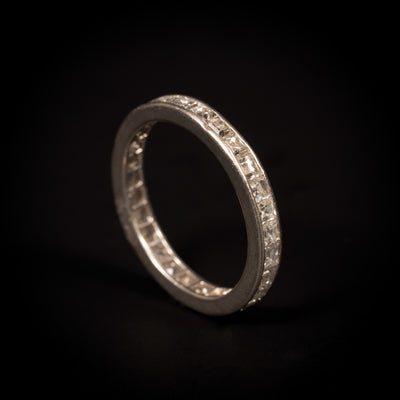 Vintage eternity ring with diamonds - #2