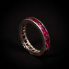 Platinum eternity ring with rubies - #2