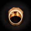 Vintage gold ring with diamonds - #3