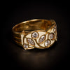 Geëmailleerde ring met diamant