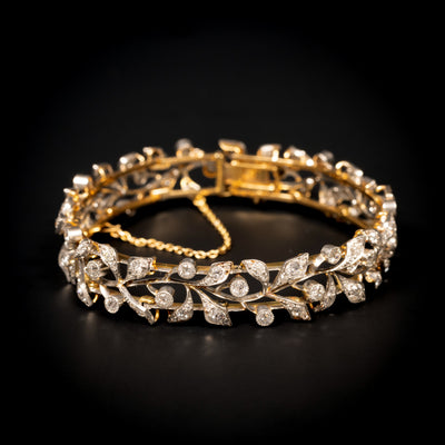 Antique bracelet with old-cut diamonds - #6