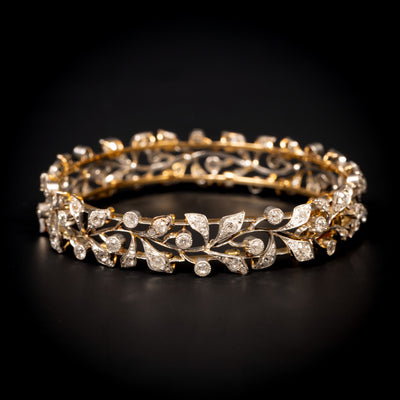 Antique bracelet with old-cut diamonds - #1