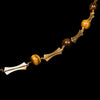 Vintage gold necklace with tiger's eye - #2