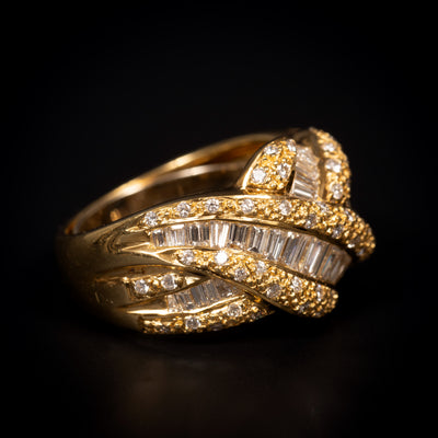 Vintage gouden ring met diamant - #2