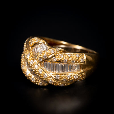 Vintage gouden ring met diamant - #4