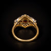 Vintage gold ring with ruby ​​and diamond - #4