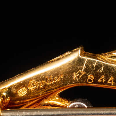 Takbroche met robijn en diamant - #5