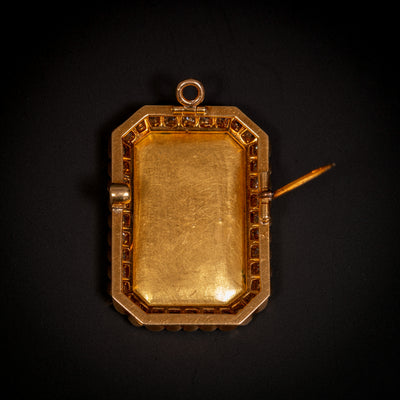 Antieke broche met email - #2