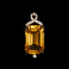 Art Deco hanger met citrien, onyx en diamant