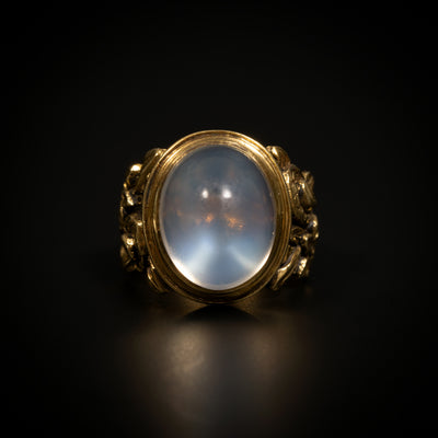 Antieke ring met maansteen - #1