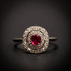 Belle Epoque ring met robijn en diamant
