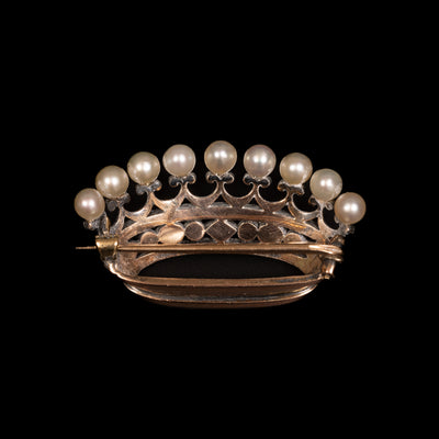 Gouden broche in de vorm van een kroon - #3