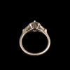 Vintage platinum ring with diamonds - #4